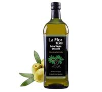 La Flor de Oro Premium Extra Virgin Olive Oil from Malaga, Spain, First Cold Pressed Authentic Spanish EVOO for Cooking, Salads & Bread Dipping, 100% Natural, 1000ml (1000 ML)