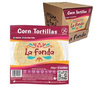 La Fonda Tradicional Corn Tortillas 12 x 8 Case | Authentic Mexican | Gluten Free
