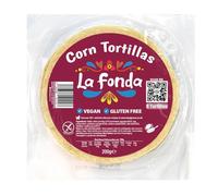 La Fonda Tradicional Corn Tortillas 15cm (8PCS) / Authentic Mexican Corn Tortillas for Tacos, Quesadillas & Grilling, Soft & Flexible