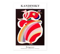 La Forme Rouge - Kandinsky, Framed Fine Art Prints, Abstract Wall Art Posters, Famous Painting Home Decor, Modern Art Gift Idea, Archival Matte, A2 (Print Only) - 59.4x42cm