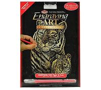 Royal Mini Scratch Card La Fourmi – Copper Tiger Design, Multicolored, 12.5 x 17.5 cm