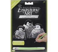 La Fourmi Mini Scratch Card 12.5 x 17.5 cm Silver Baby Penguins, SILMIN-106