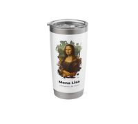 La Gioconda Monalisa Grunge by Leonardo Davinci Stainless Steel Insulated Tumbler