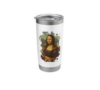 La Gioconda Monalisa Grunge by Leonardo Davinci Stainless Steel Insulated Tumbler