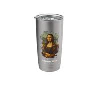 La Gioconda Monalisa Grunge by Leonardo Davinci Stainless Steel Insulated Tumbler