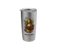La Gioconda Monalisa Grunge by Leonardo Davinci Stainless Steel Insulated Tumbler
