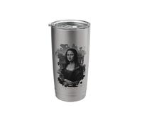 La Gioconda Monalisa Grunge by Leonardo Davinci Stainless Steel Insulated Tumbler