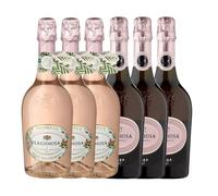 La Gioiosa Mixed Pink Sparkling Rosé WIne Case 6 x 75cl