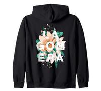La Gomera Floral Design Spain Nature Vibes Zip Hoodie