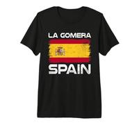 La Gomera Spain Flag Design Proud Spanish Flag Premium T-Shirt