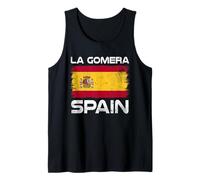 La Gomera Spain Flag Design Proud Spanish Flag Tank Top