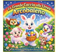 La Grande Caccia alle Uova Arcobaleno: Libro Illustrato per Bambini| Un'avventura di Pasqua Saltellante e Colorata| Libro di Storie per le Feste| ... 8,5 x 8,5 (Children's Storybooks in Italian)