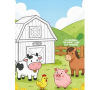 La Granja de Mary con sus Amigos: Libro bilingüe para colorear para niños: Aprende palabras en español e ingles con divertidos animales (Tamaño 8.5 x 11 in )