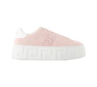 La Greca Suede Platform Trainers - female - Versace - Sneakers - Pink - 7 UK - Shoes 7 UK