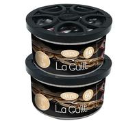 La Guilt Couture Car Air Freshener Tin - 60 Day Lost-Lasting, Strong, Odour Eliminating Designer Perfume Inspired Fragrance - Scented Air Freshener Car Accessories for Men and Women, 2 Pack