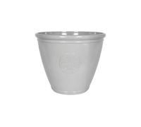 La Hacienda 40Cm Small Eden Emblem Plant Pot - Plastic - L40 X W40 X H30 Cm - Grey