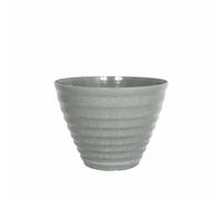 La Hacienda 40cm Vale Planter with In-Built Saucer - Plastic - L40xW40xH30cm Grey La Hacienda Grey