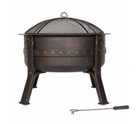 La Hacienda Brava Firepit - Steel - L80 x W80 x H72 cm - Bronze La Hacienda Bronze