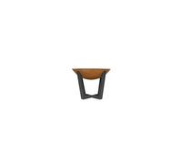 La Hacienda Icarus Oxidised Cast Iron Firepit with Steel Legs, 50cm x 66cm, Natural Rusted & Black