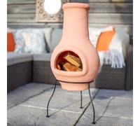 La Hacienda Molela Clay Chiminea (H)83.5Cm (W)35Cm