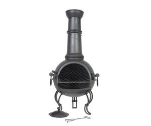 La Hacienda Murcia Large Steel Chimenea With Grill