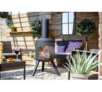 La Hacienda Santana Chimenea Fireplace Firepit Perforated Steel Garden Heater