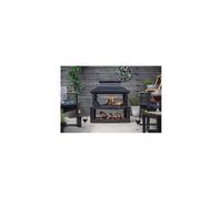La Hacienda Stonehurst Steel Outdoor Fireplace, Bronze Effect, 58281
