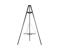 La Hacienda Tripod With Adjustable Chrome Hanging Grill - L 108 Cm X W 128 Cm X H 172 Cm