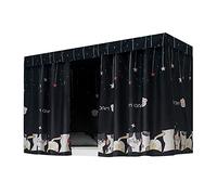 LA HAUTE Polyester Bed Canopy Single Sleeper Bunk Bed Curtain Student Dormitory Blackout Cloth Mosquito Nets Bedding Tent