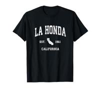 La Honda California CA Vintage Athletic Sports Design T-Shirt