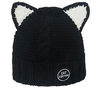 LA HUATE Cute Cat Ear Warm Hat Croched Knitted Beanie Cap Winter Knit Cable Hat for Women