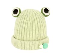 LA HUATE Cute Frog Eyes Warm Hat Crochet Knitted Beanie Cap Photography Prop for Baby 6-36M