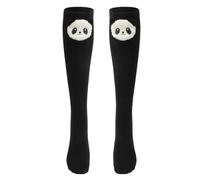 LA HUATE Girls Knee High Socks Cute Cartoon Panda Socks Long Warm Cotton Socks Over Calf Knee Socks 1 Pair One Size