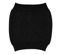 LA HUATE Medical Abdominal Binder Thermal Wool Knit Warmer Kidney Stomach Lumbar Support Brace Back Slim Waist Belt Postpartum Belly Band Pain Relief Belt, Black