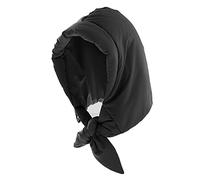 LA HUATE Winter Warm Down Hood Hat Hooded Scarf Hat Waterproof Windproof Skiing Cap Tie Under Chin for Women Girls