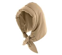 LA HUATE Winter Warm Down Hood Hat Hooded Scarf Hat Waterproof Windproof Skiing Cap Tie Under Chin for Women Girls