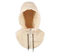 LA HUATE Winter Warm Down Hood Hat Hooded Scarf Hat Waterproof Windproof Skiing Cap Zip Up for Women Men Khaki