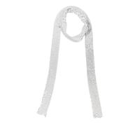 LA HUATE Women's Metallic Neck Tie Scarf Long Narrow Sequins Neckerchief Costume Accessories for Evening Party Wedding
