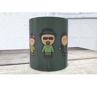 La Huella Breaking Bad Caricatures Mug Coffee Mug for Fans of the Series I Am the Danger!