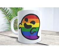 La Huella Gaysper mug.For drinking celebrating diversity and ending prejudice.Humor, pride and pop culture in every sip.