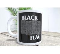 La Huella Personalised Black Flag Mug (songs) For all lovers of this iconic Californian hardcore punk band.