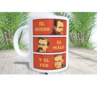 La Huella Personalised mug The good, the bad and the ugly. For all lovers of good cinema and the best philosophy, by Camus, Nietzsche and Sartre.