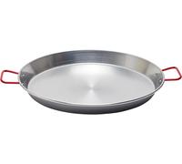 La Ideal 46cm Polished Steel Paella Pan Traditional Spanish Pan Serves 12