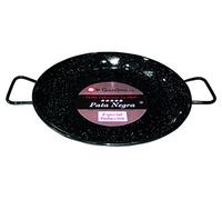 La Ideal 85242 Enamelled Paella Pan, 42 cm, Steel, Black