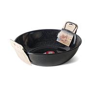 La Ideal Enamelled Steel Deep Pan, 32 cm, Black