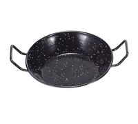 La Ideal Enamelled Steel Deep Pan, Black, 36 cm, Pack of 1