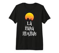 La Ilaha Illallah Mosque Islamic Faith Ramadan Art Premium T-Shirt
