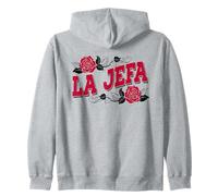 La Jefa Funny Spanish Boss Lady Latina Mom Latinx Hispanic Zip Hoodie