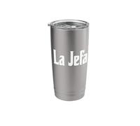 La Jefa Lady Boss Cool Spanish Latin Design Call Me La Jefa Stainless Steel Insulated Tumbler