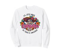 La Jefa Mas Chingona Funny Mujer Mexicana Spanish Boss Sweatshirt